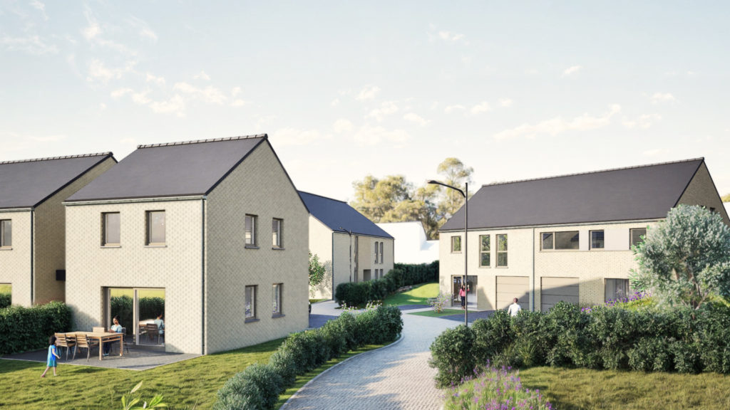 Façade design des maisons neuves à Lustin