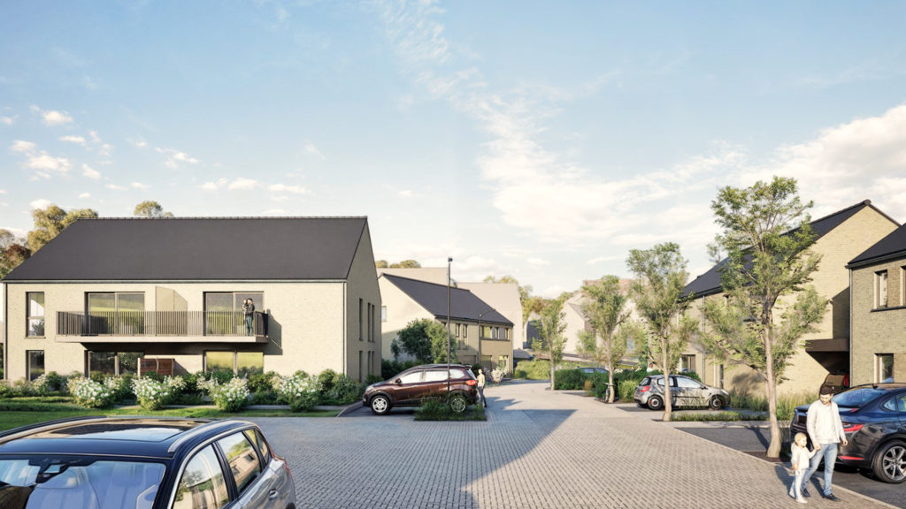 Lotissement neuf à Lustin avec maisons et appartements modernes